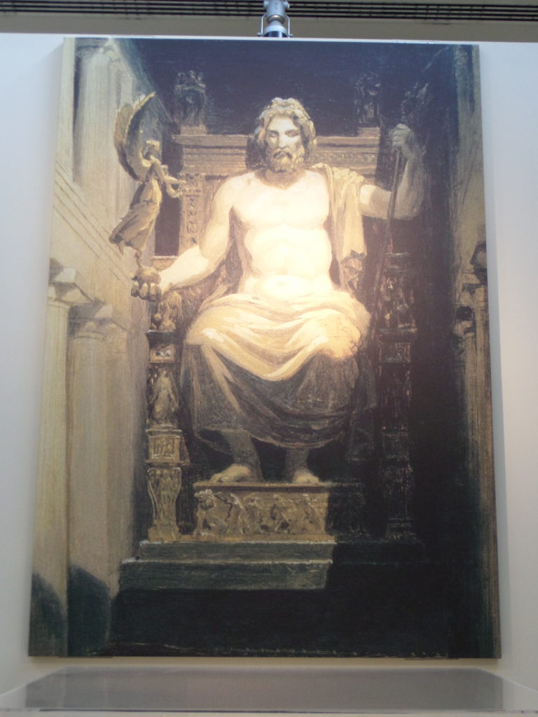 Götterstatue des Zeus' in Olympia